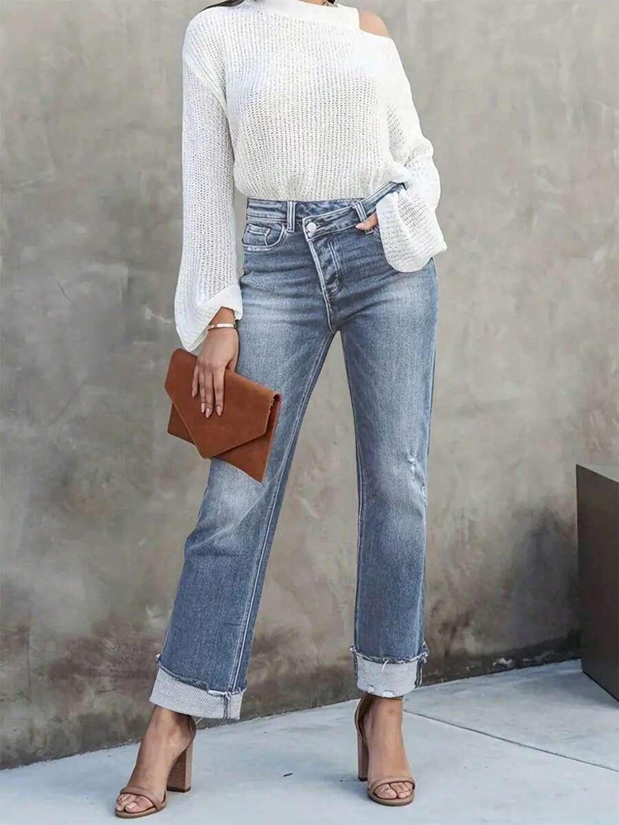 NIEBIESKIE SPODNIE JEANS
