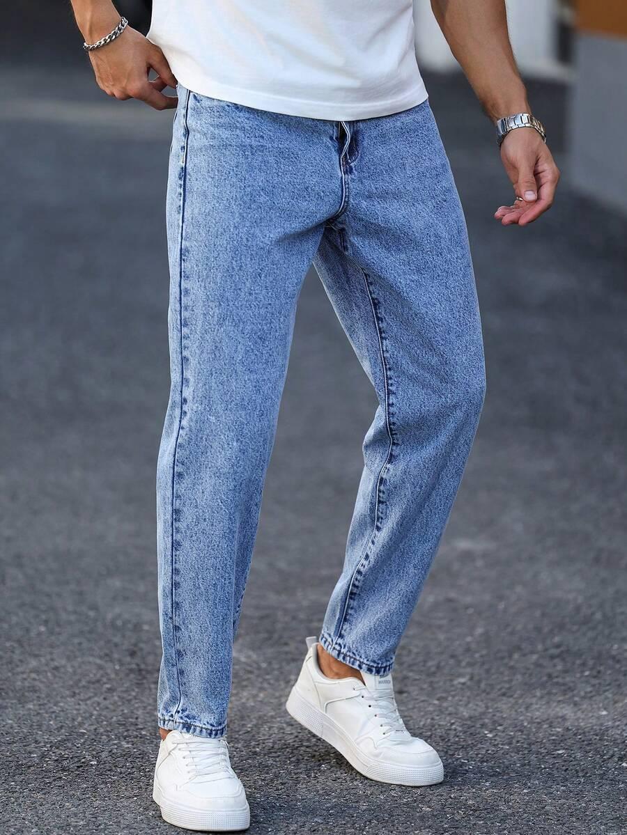 NIEBIESKIE SPODNIE JEANS