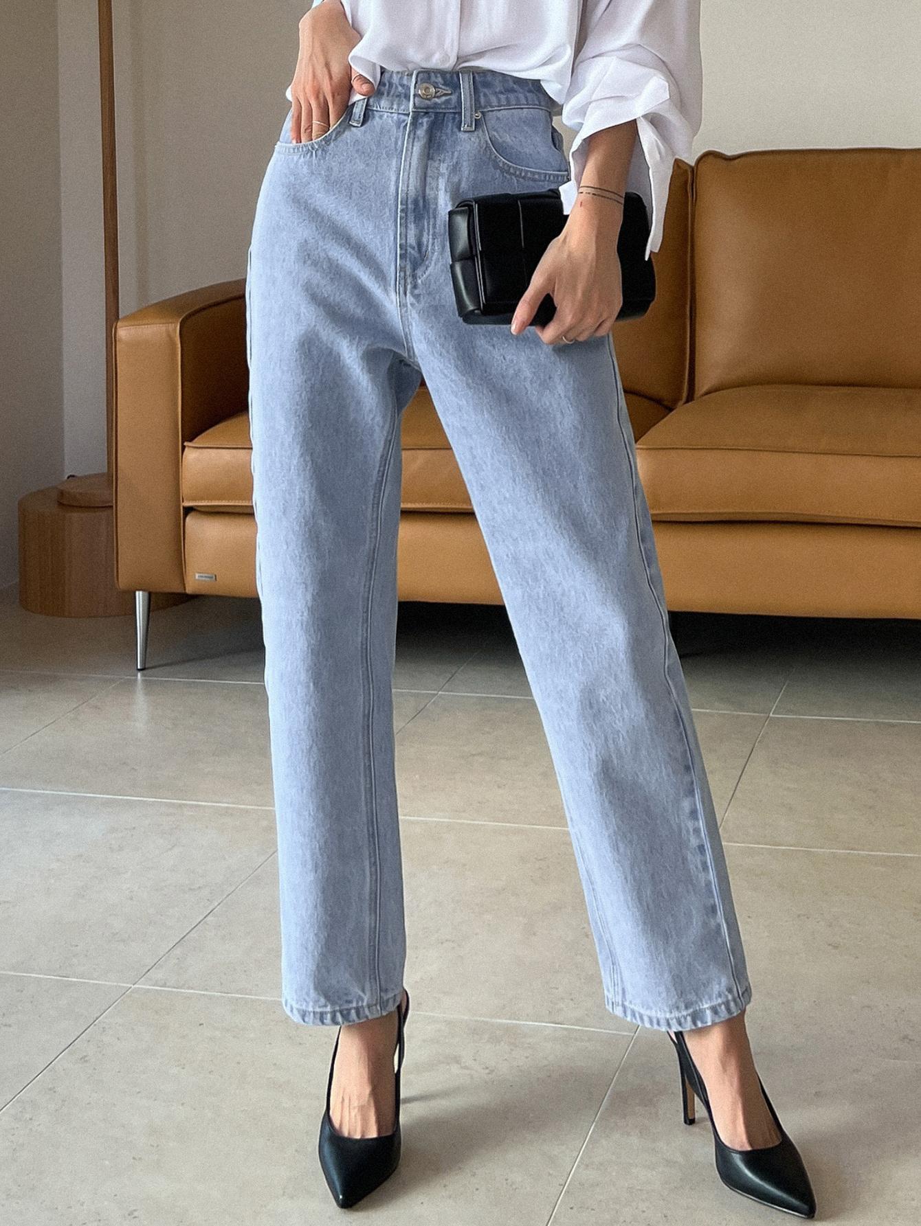 SPODNIE JEANS WYSOKI STAN