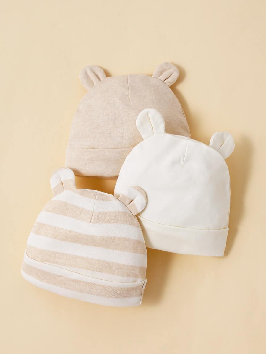 czapeczka miś 3-pack