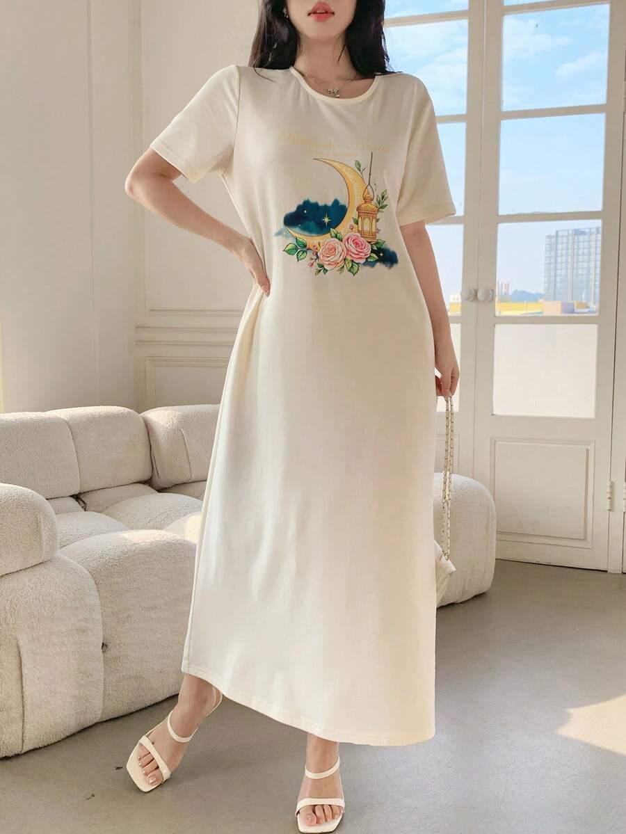 maxi sukienka print