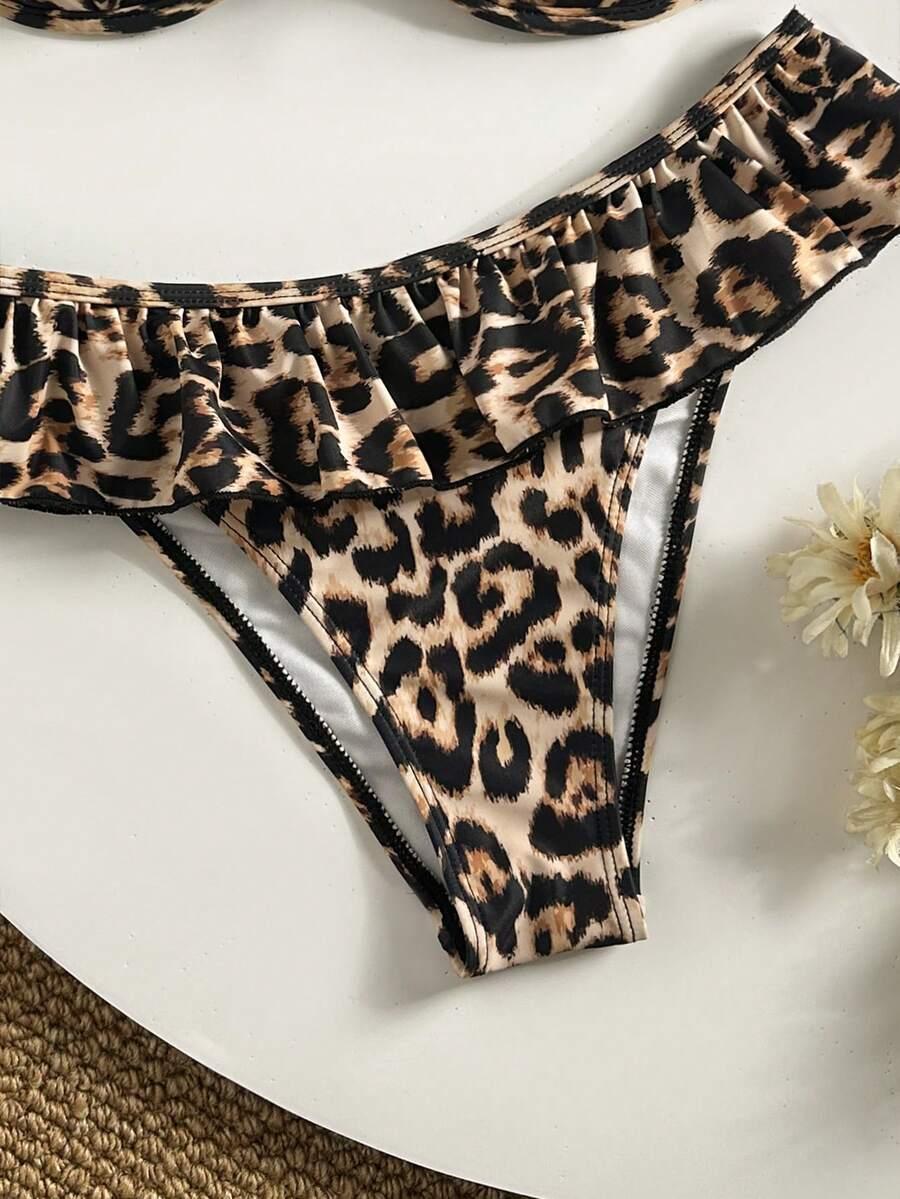 DWUCZĘŚCIOWY STRÓJ KĄPIELOWY ANIMAL PRINT