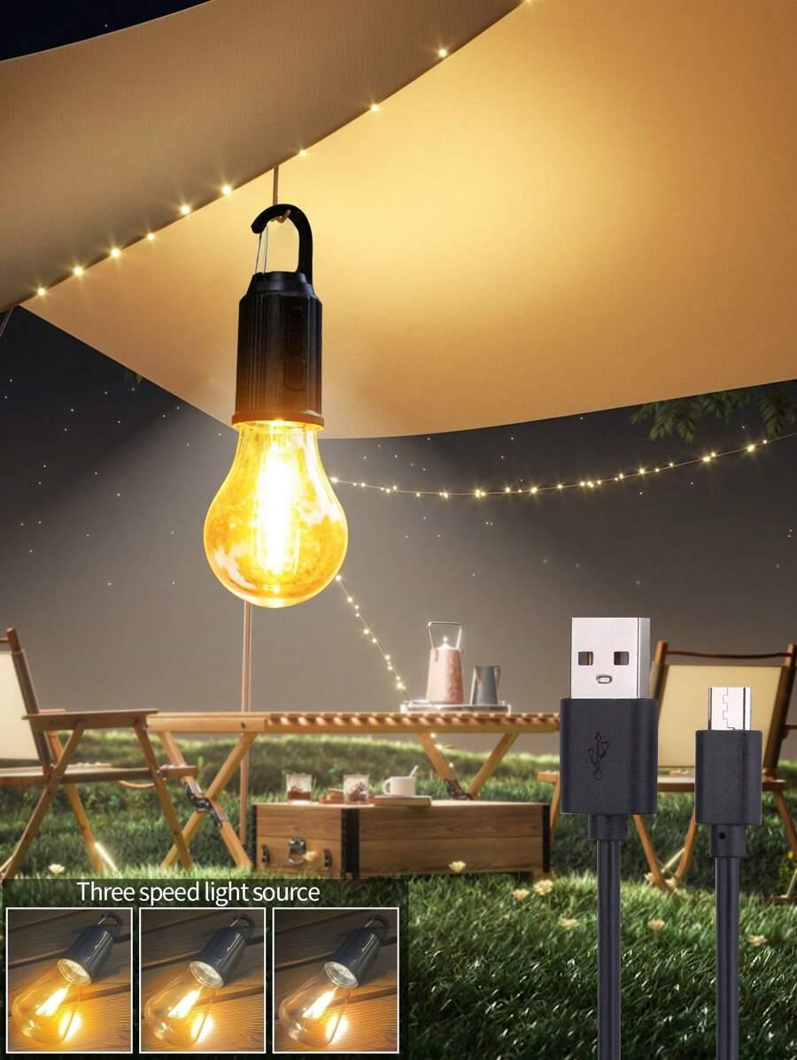 Żarówka lampa akumulatorowa turystyczna LED