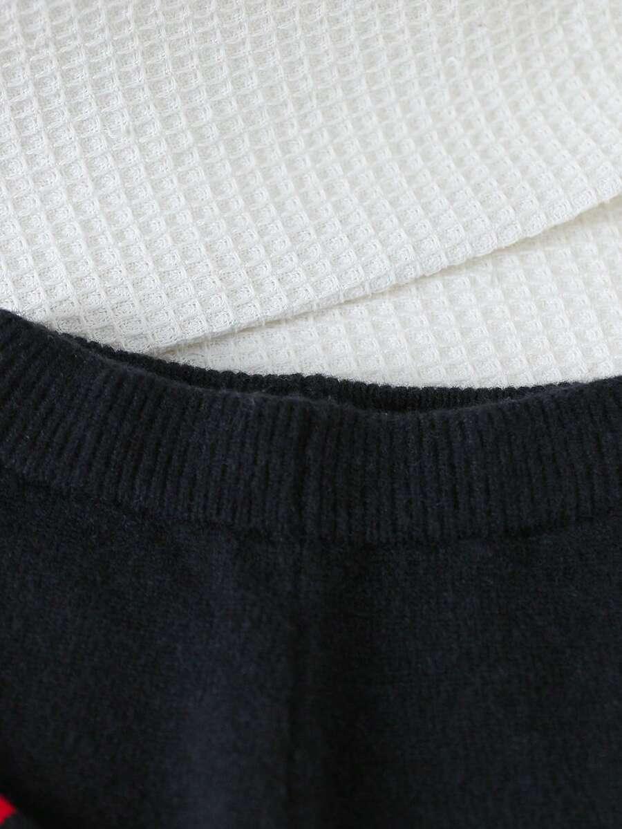 komplet sweter spodnie dzianina