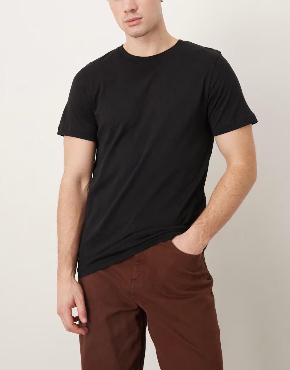 klasyczny t-shirt okrągły dekolt 2-pack
