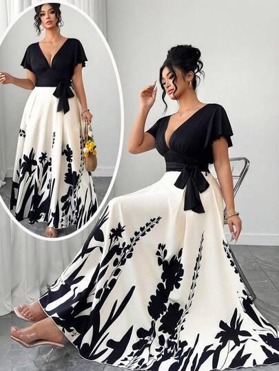 MAXI SUKIENKA PRINT