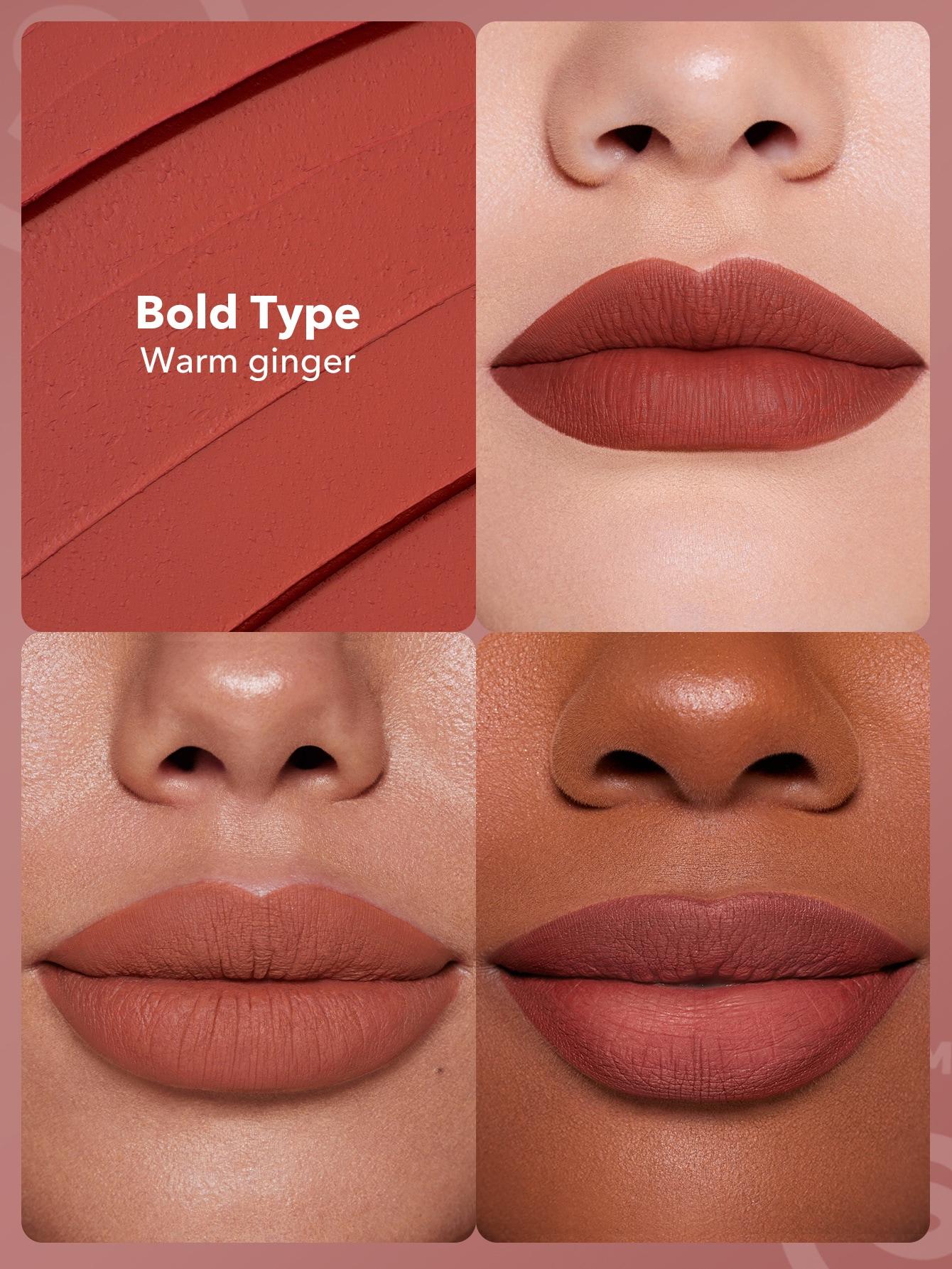 czerwona pomadka do ust bold type