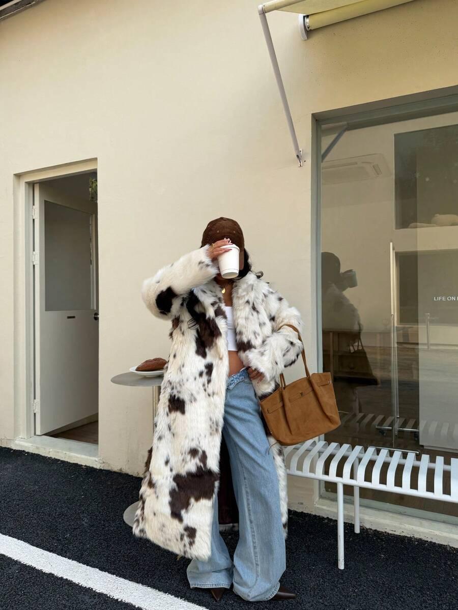 SZTUCZNE FUTRO ANIMAL PRINT