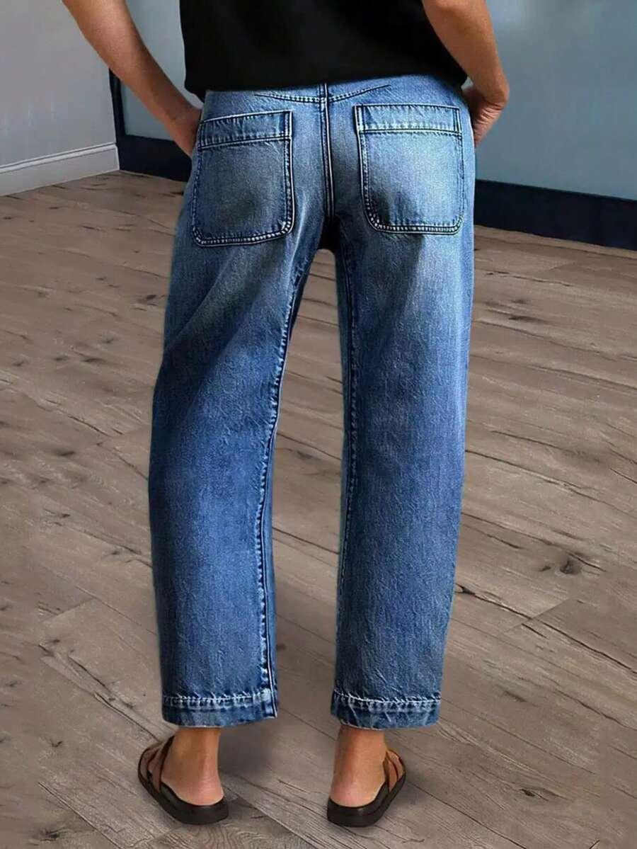 NIEBIESKIE SPODNIE JEANS