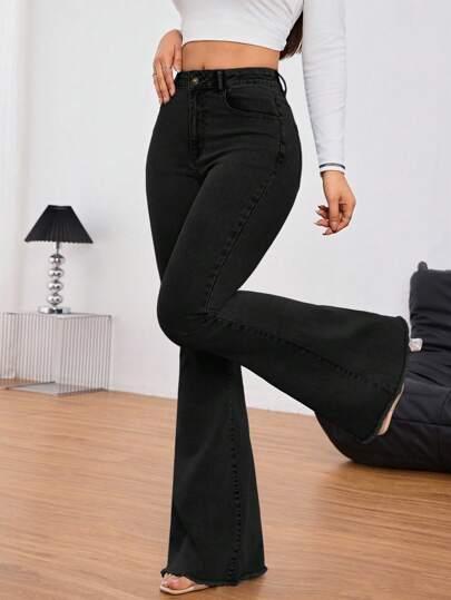 czarne spodnie jeans 