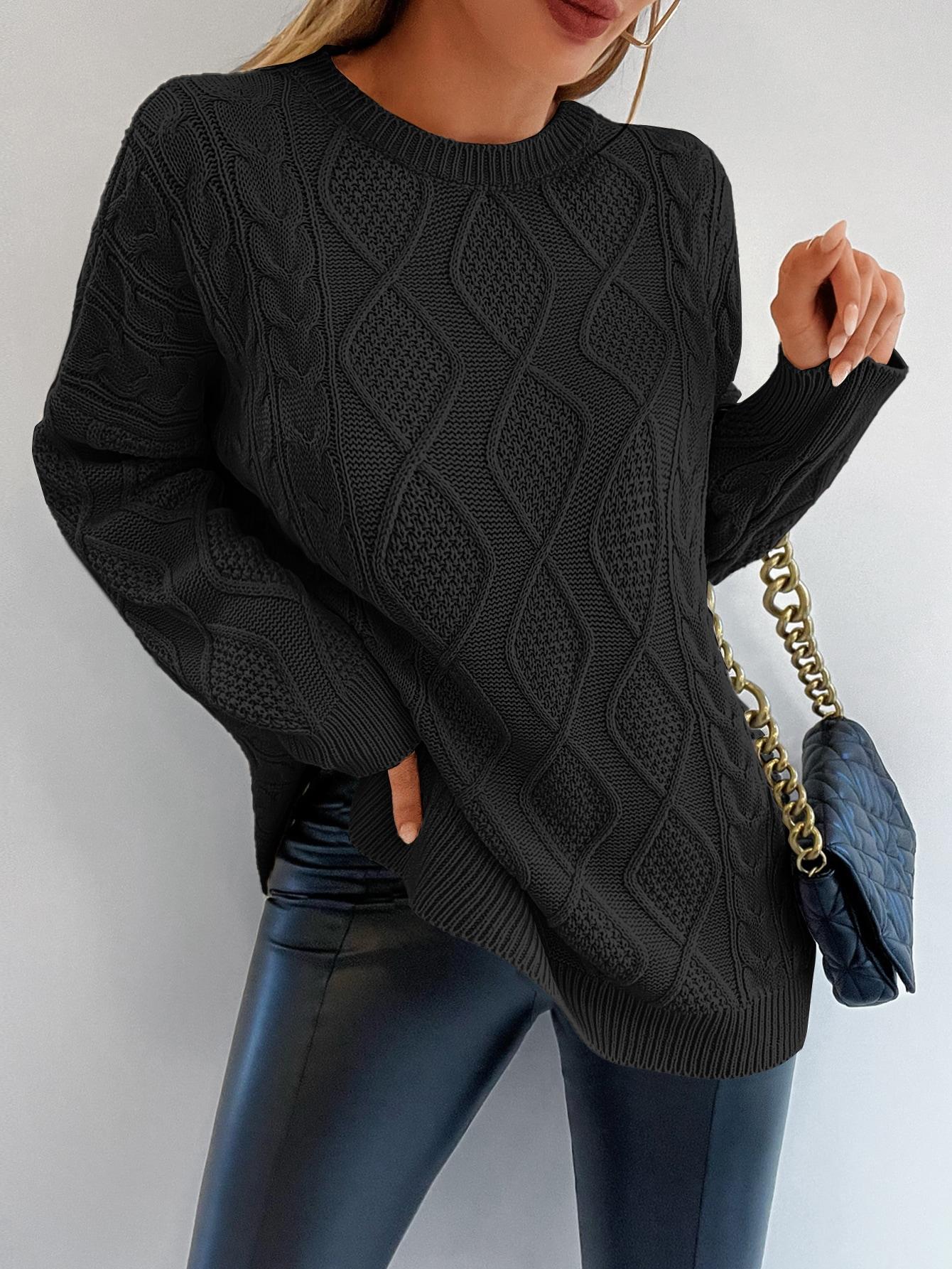CZARNY SWETER OVERSIZE 