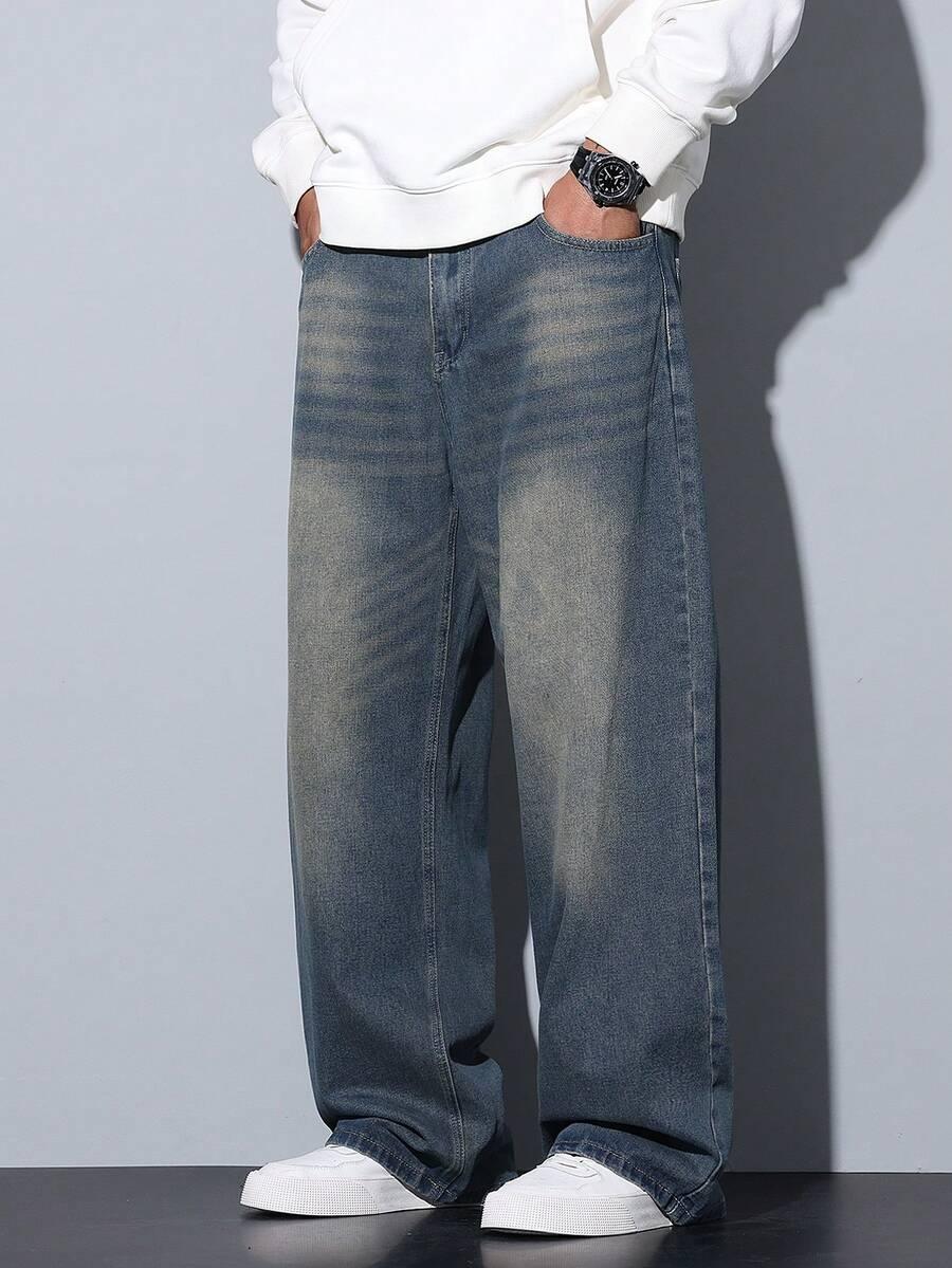 szare spodnie jeans