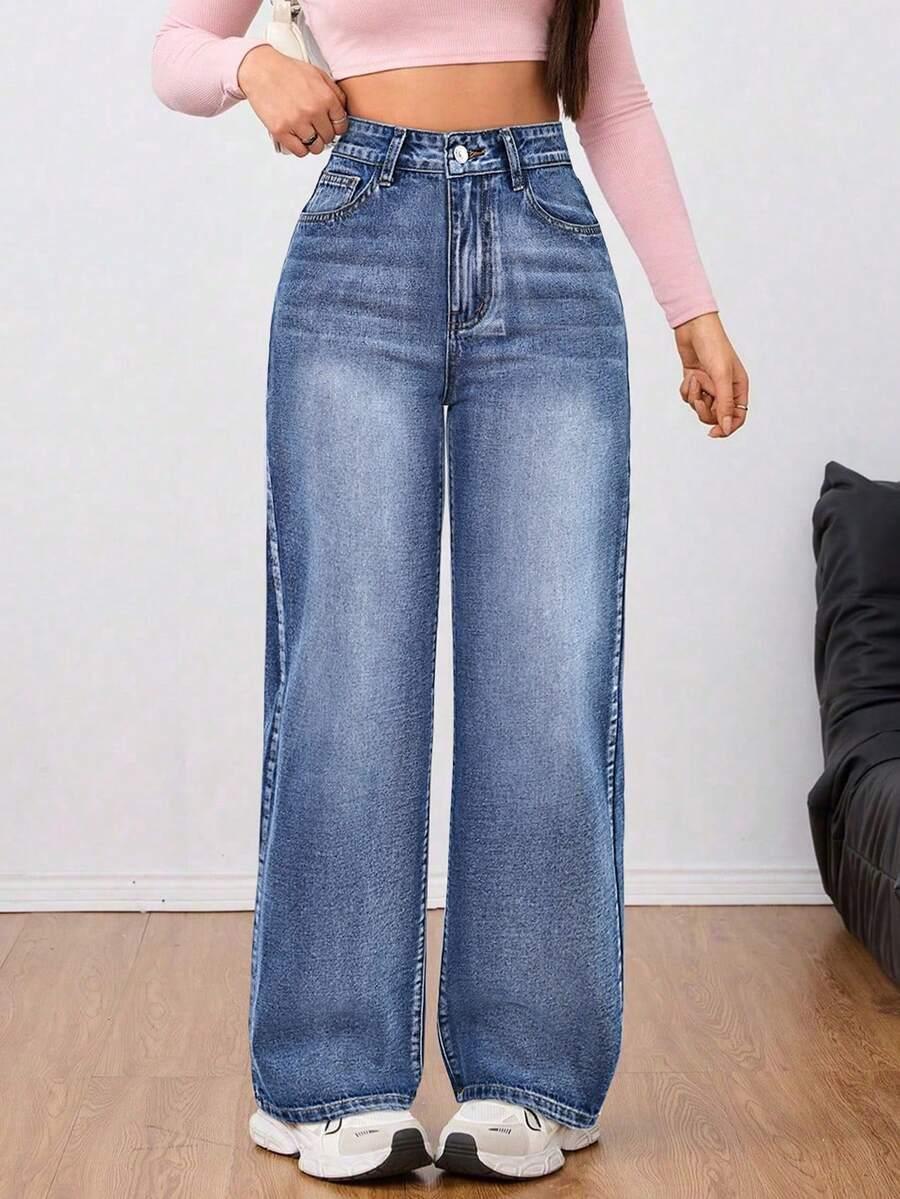 NIEBIESKIE SPODNIE JEANS