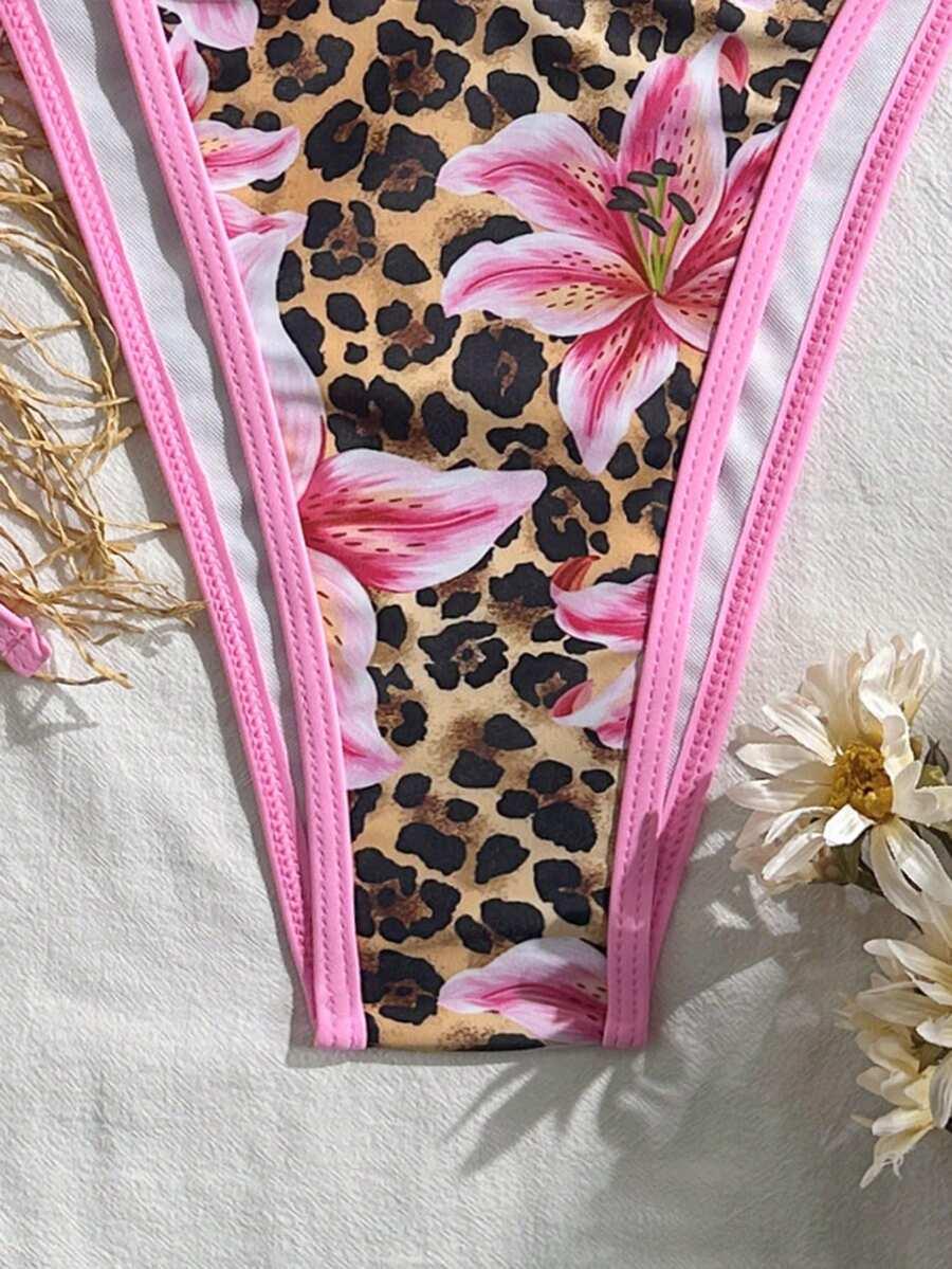DWUCZĘŚCIOWY STRÓJ KĄPIELOWY ANIMAL PRINT