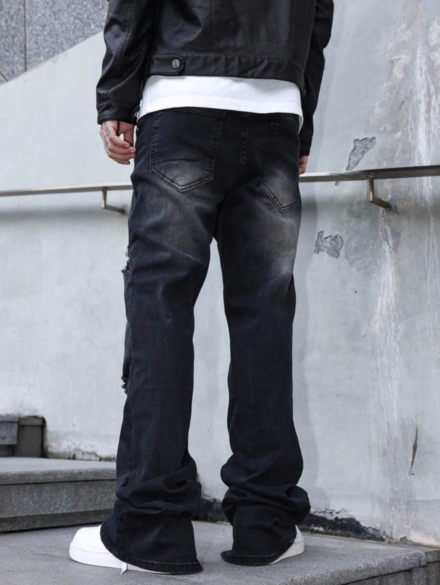 czarne spodnie jeans
