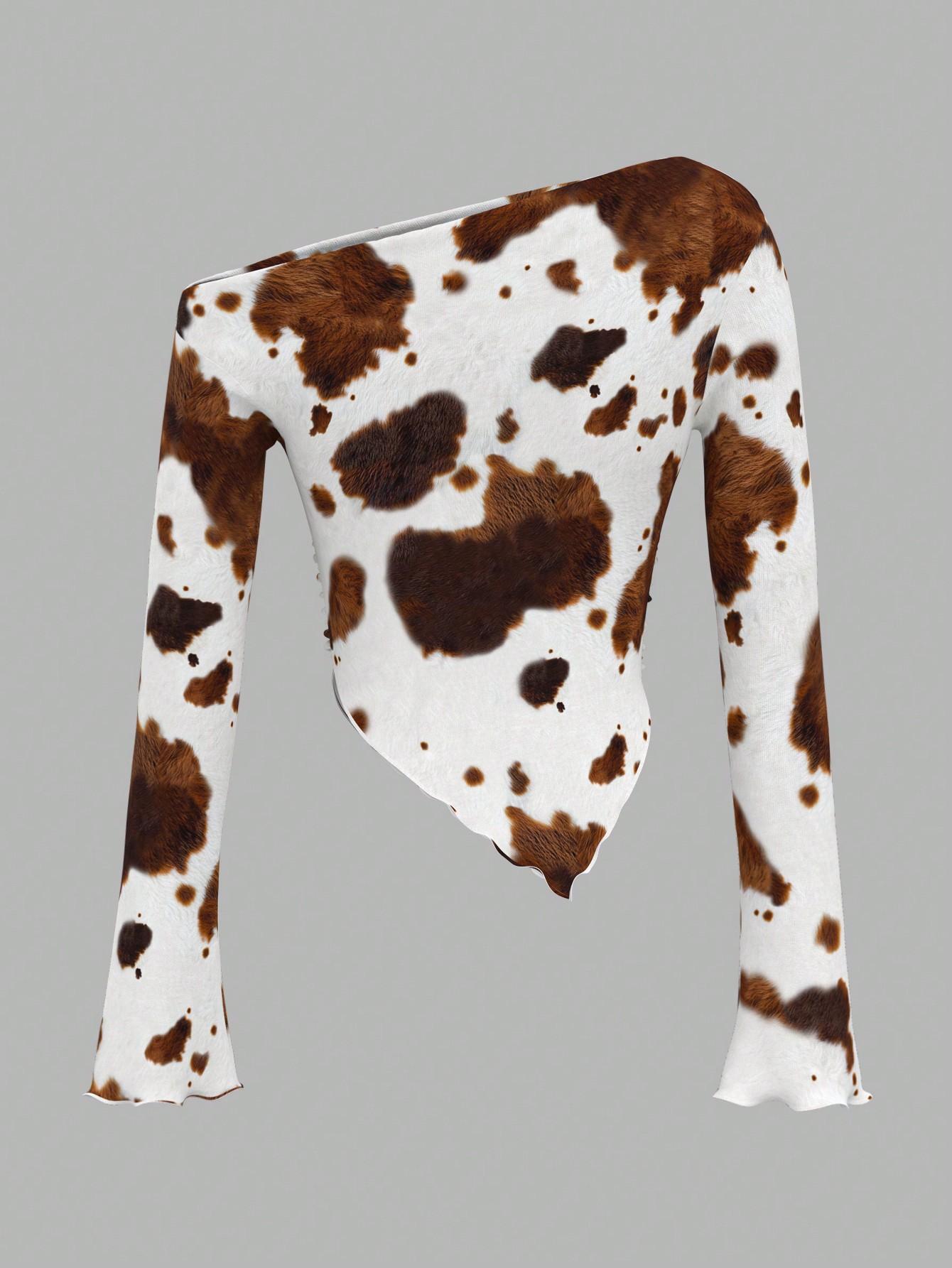 BLUZKA DŁUGI RĘKAW ANIMAL PRINT