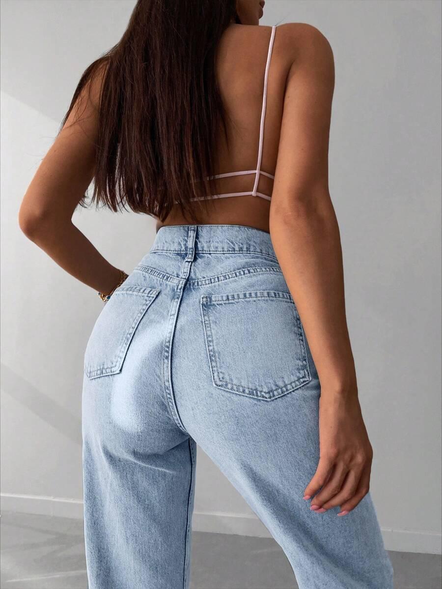 NIEBIESKIE SPODNIE JEANS 