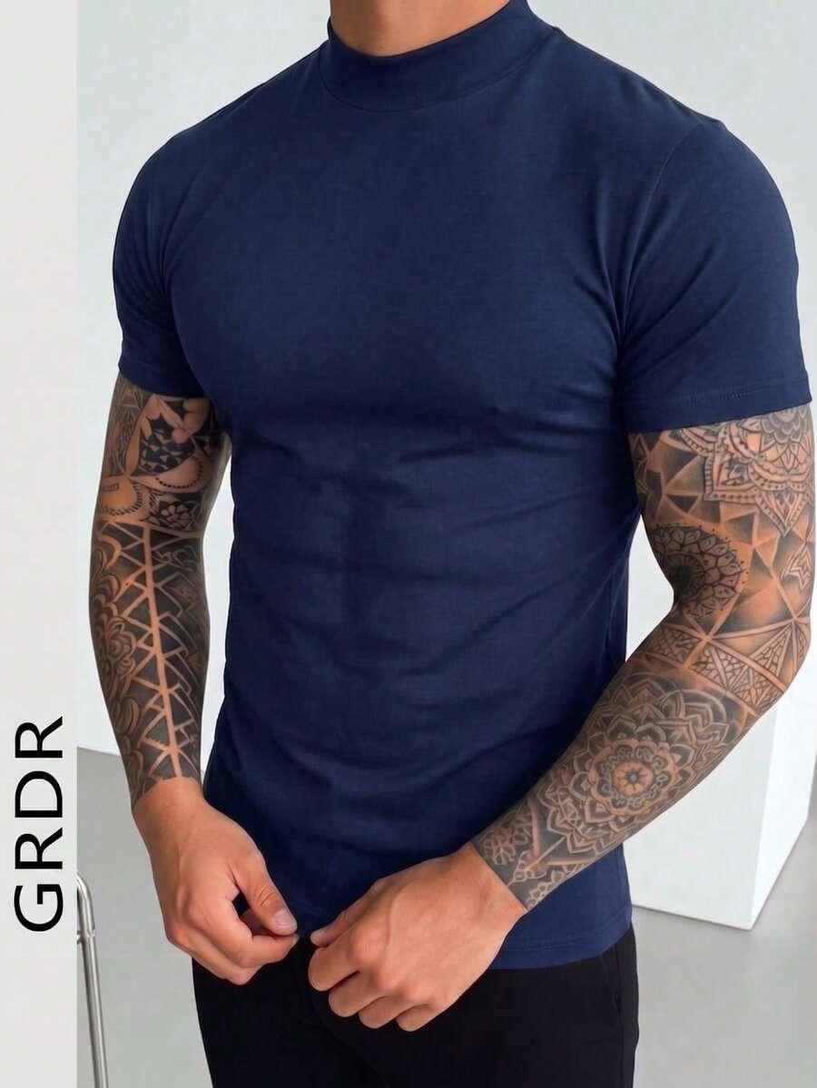 T-SHIRT MĘSKI Z KRÓTKIM RĘKAWEM