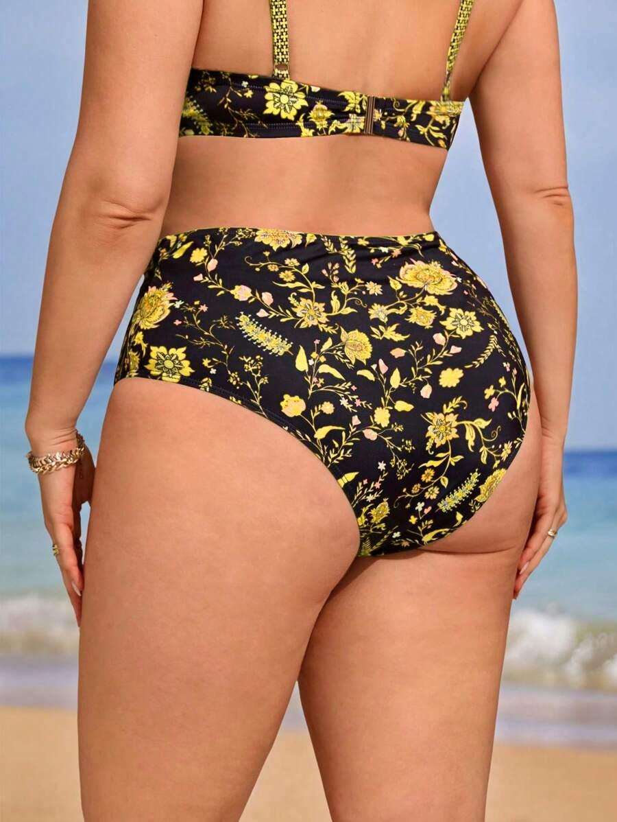 dół od bikini kwiaty