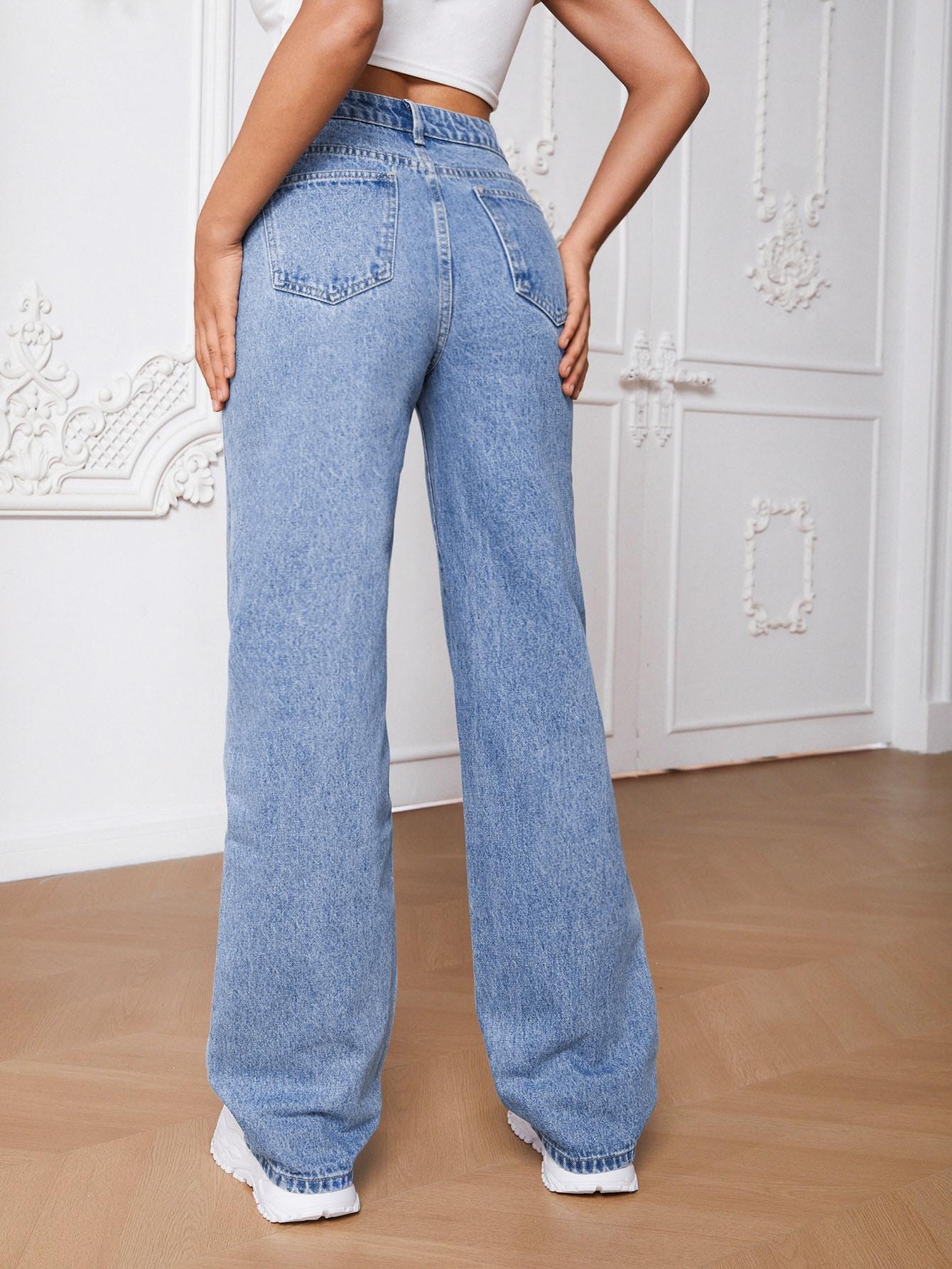 NIEBIESKIE SPODNIE JEANS