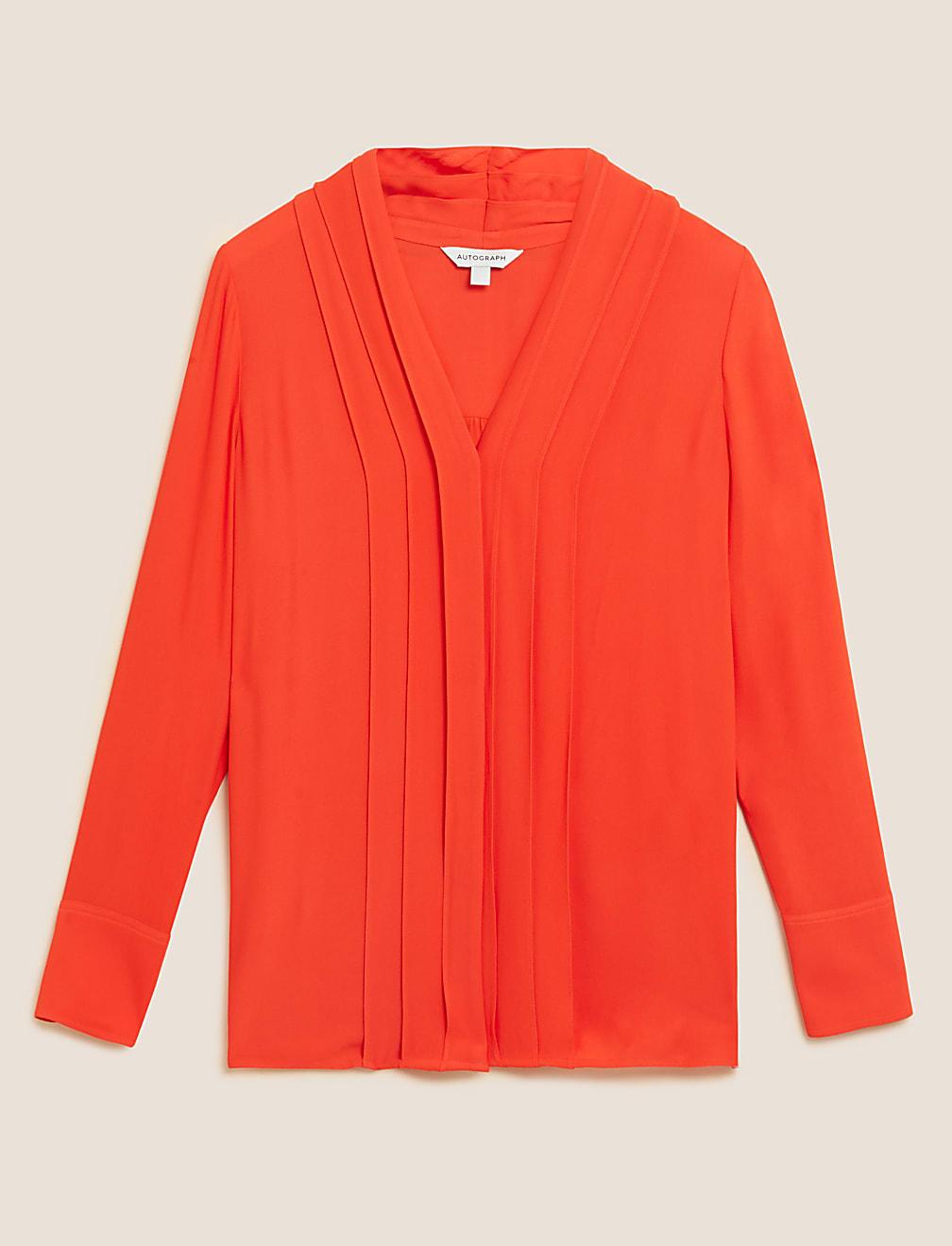 BLUZKA V-NECK DŁUGI RĘKAW T50-2081T-P0