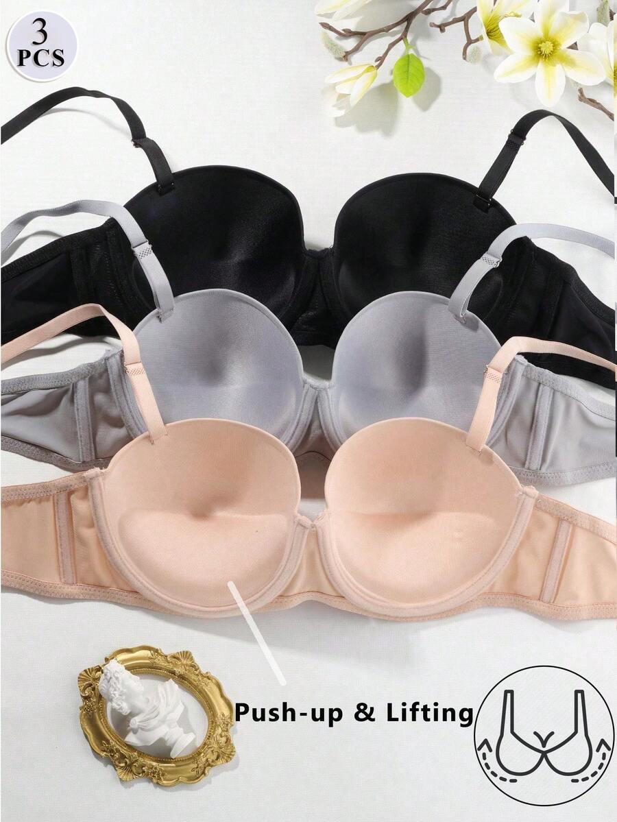 biustonosz push up 3-pack