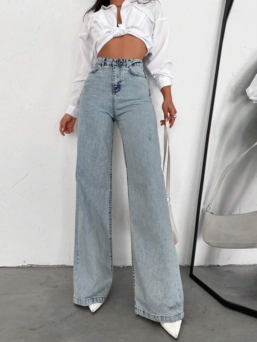 NIEBIESKIE SPODNIE JEANS