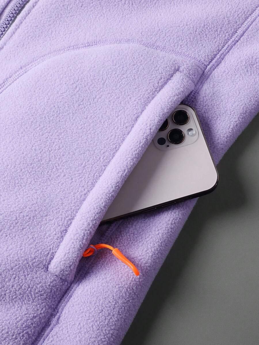 FIOLETOWA BLUZA POLAR 