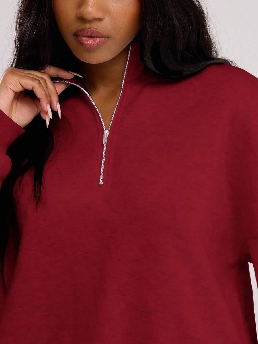 CZERWONA BLUZA OVERSIZE