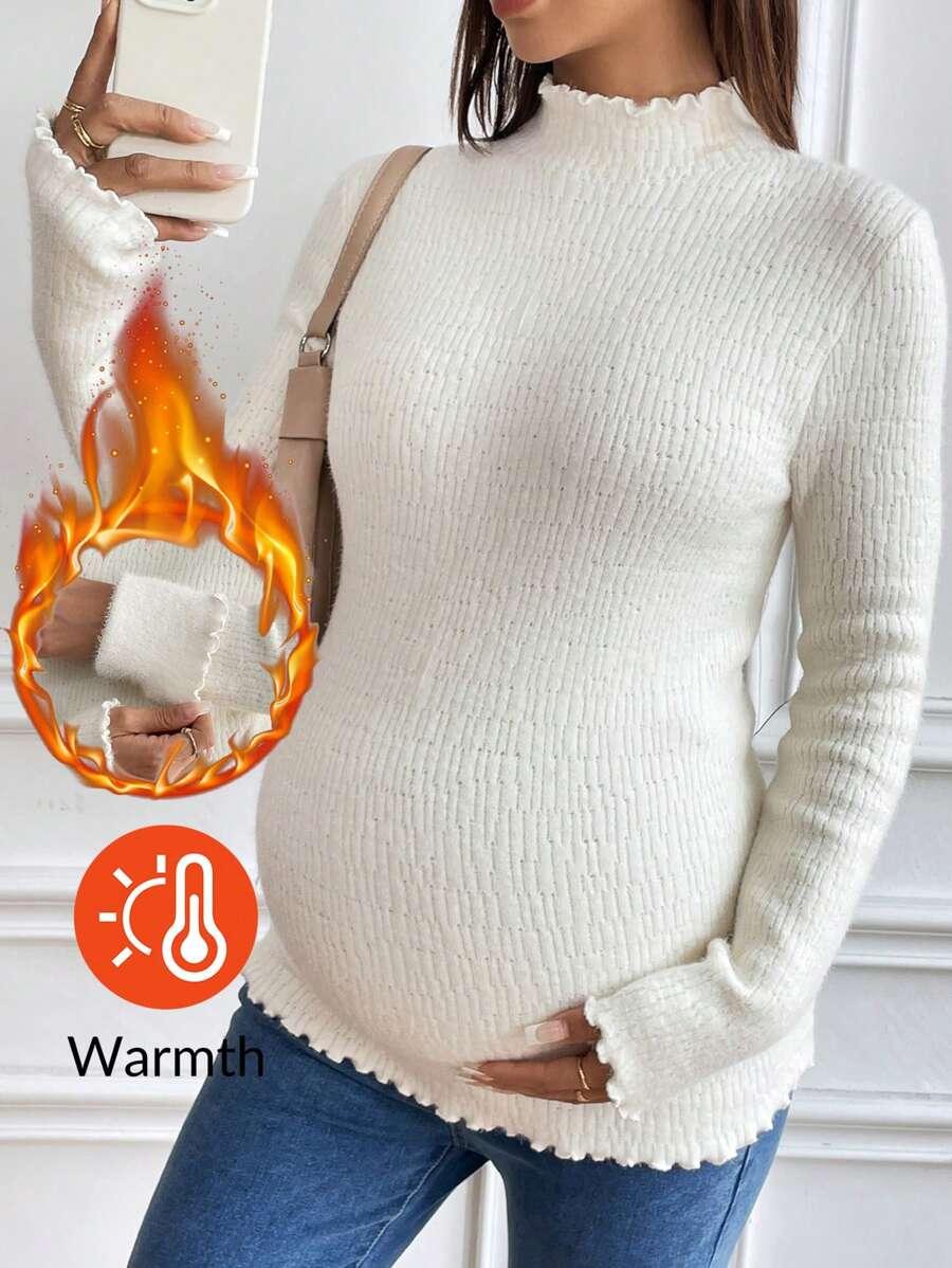 SWETER CIĄŻOWY DŁUGIM RĘKAWEM