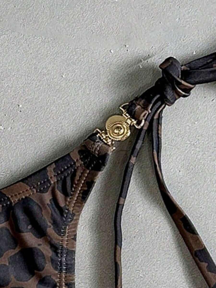 dół od bikini animal print 