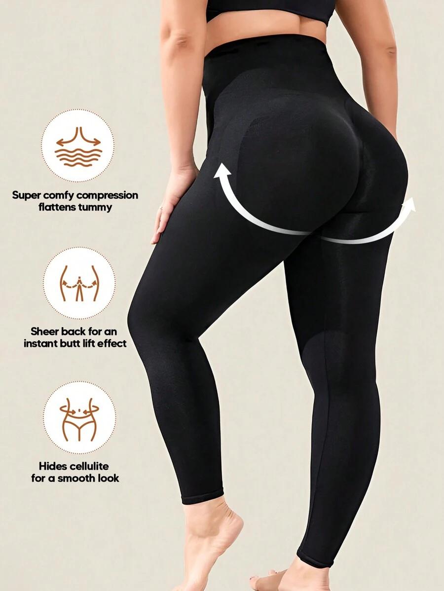 CZARNE LEGGINSY WYSOKI STAN