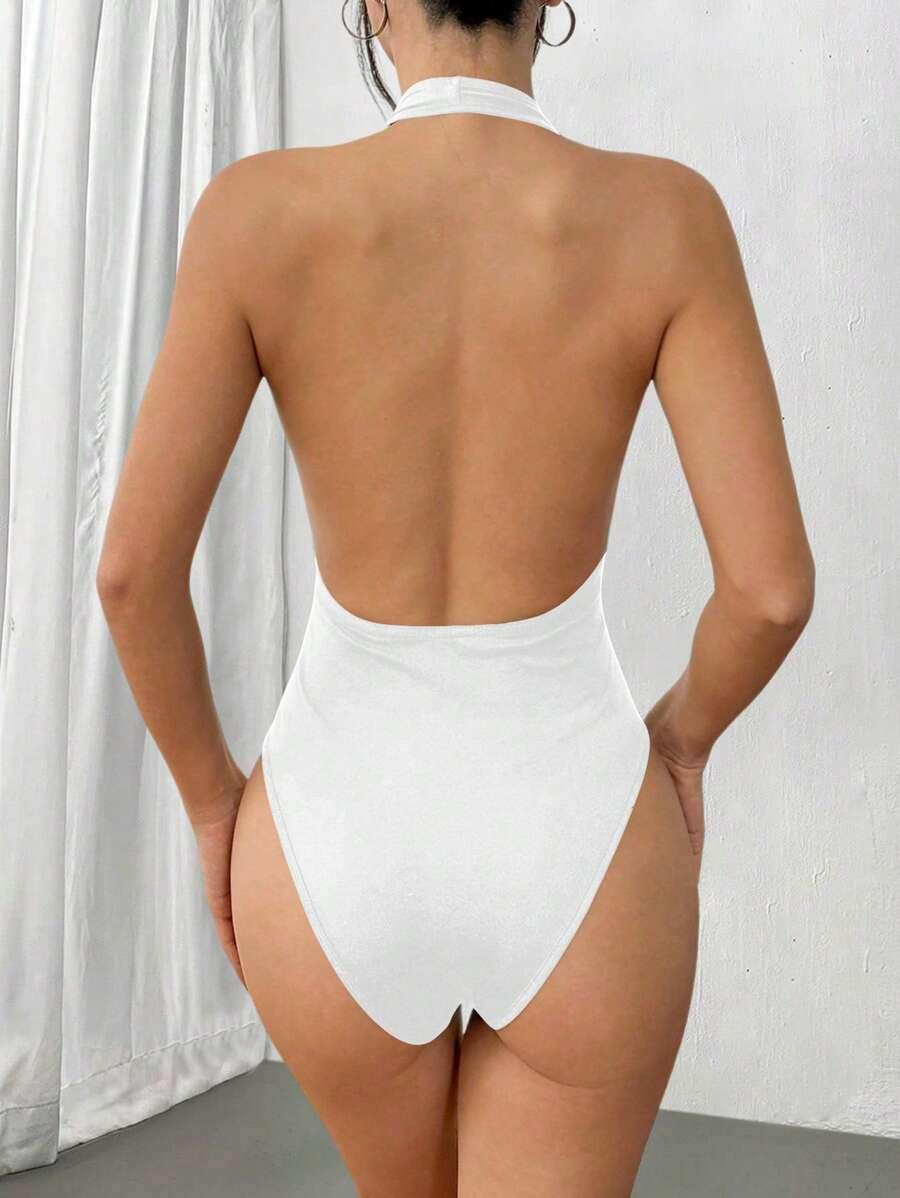 BIAŁE BODY ODKRYTE PLECY