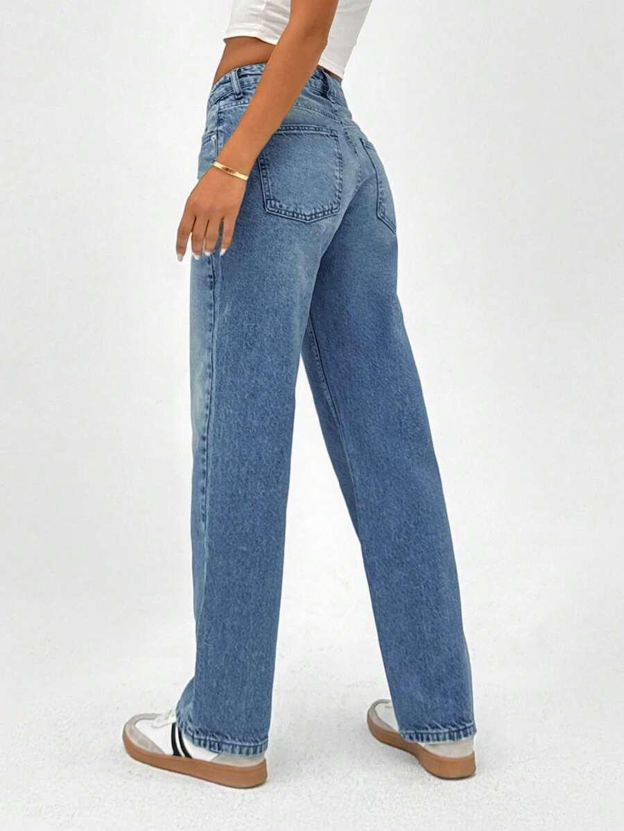 PROSTE SPODNIE JEANS