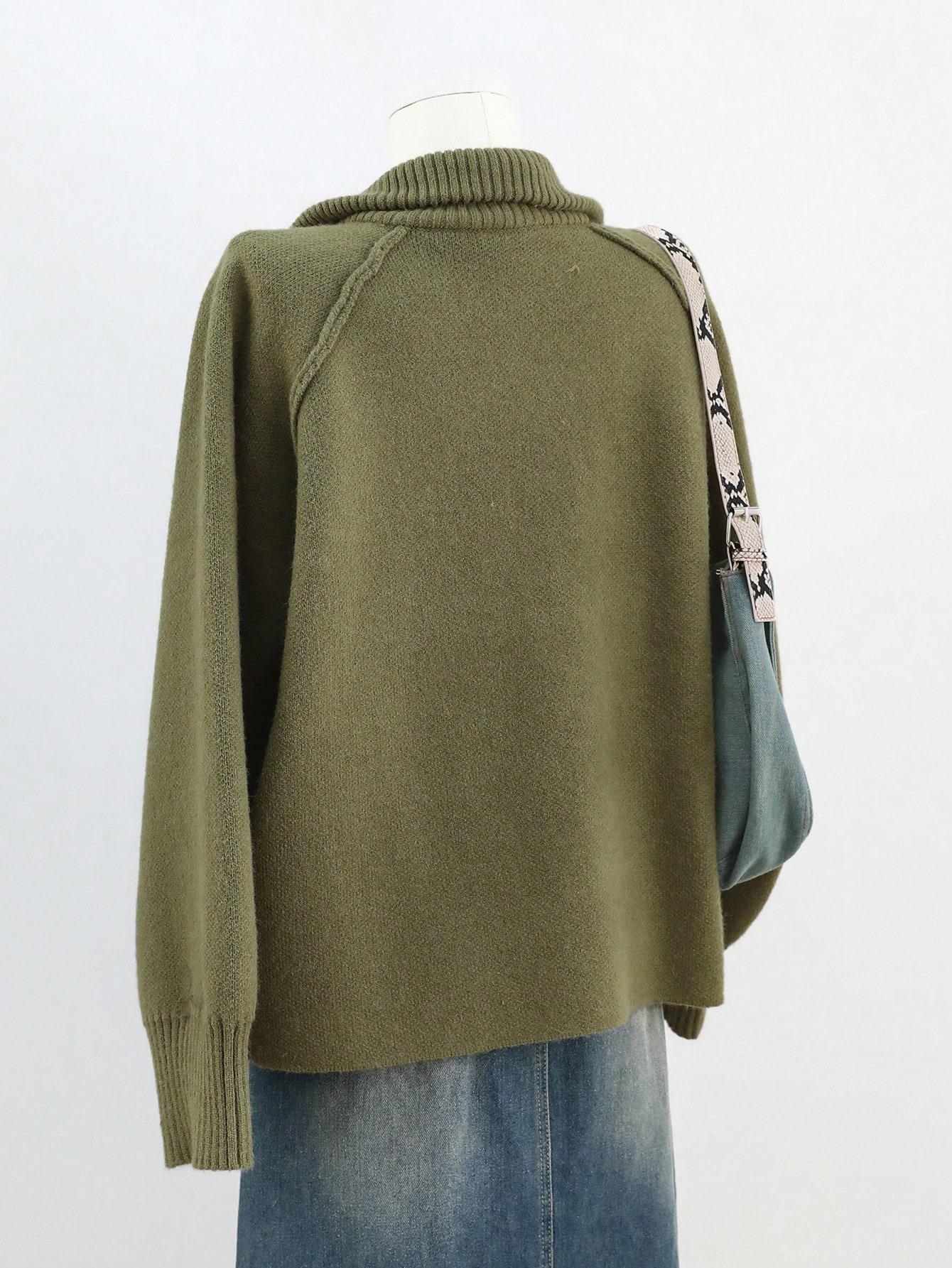 ZIELONY SWETER ZAMEK 