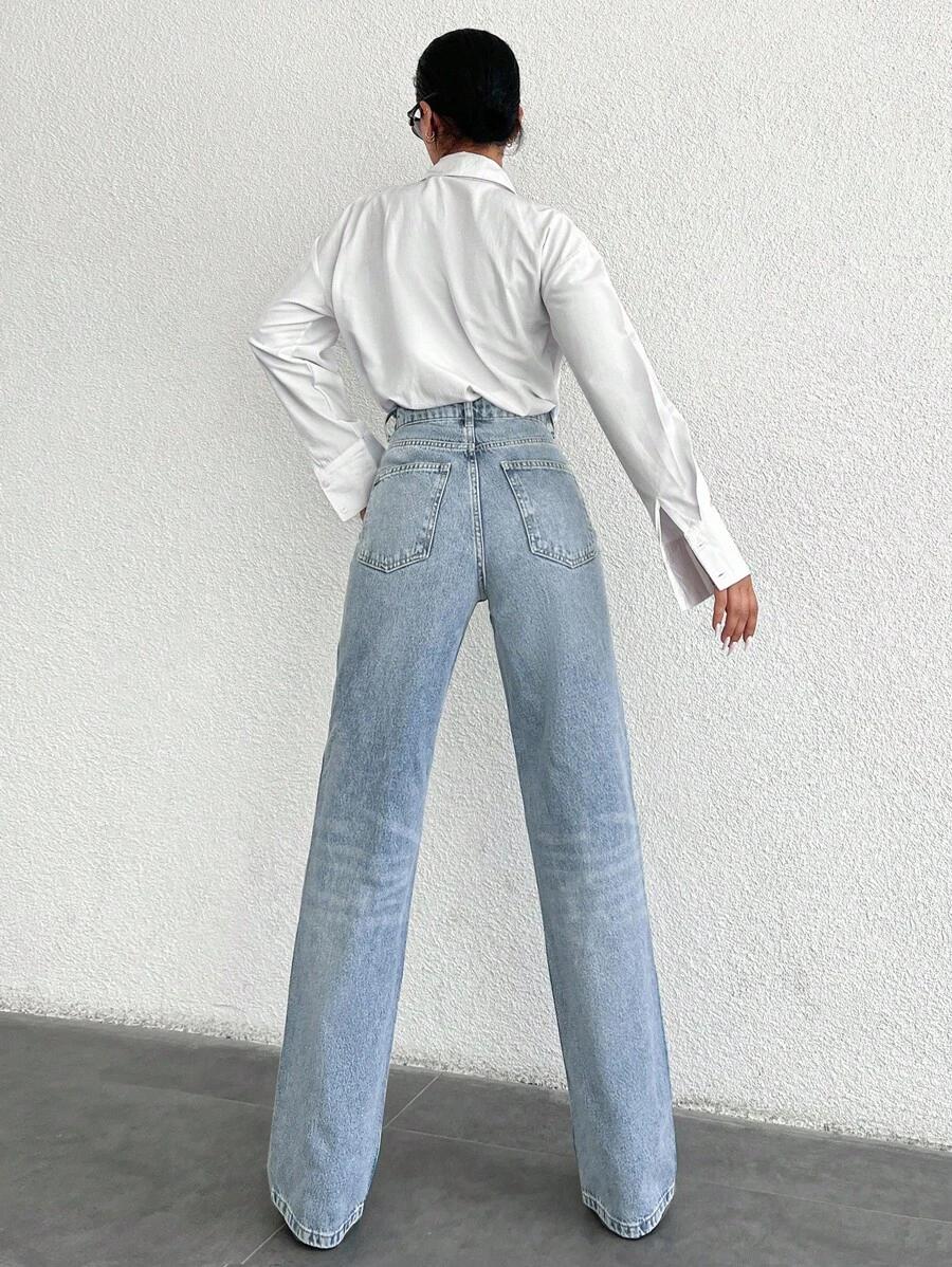 NIEBIESKIE SPODNIE JEANS