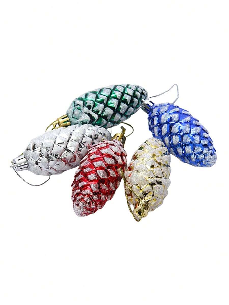 bombki choinkowe szyszki 5-pack