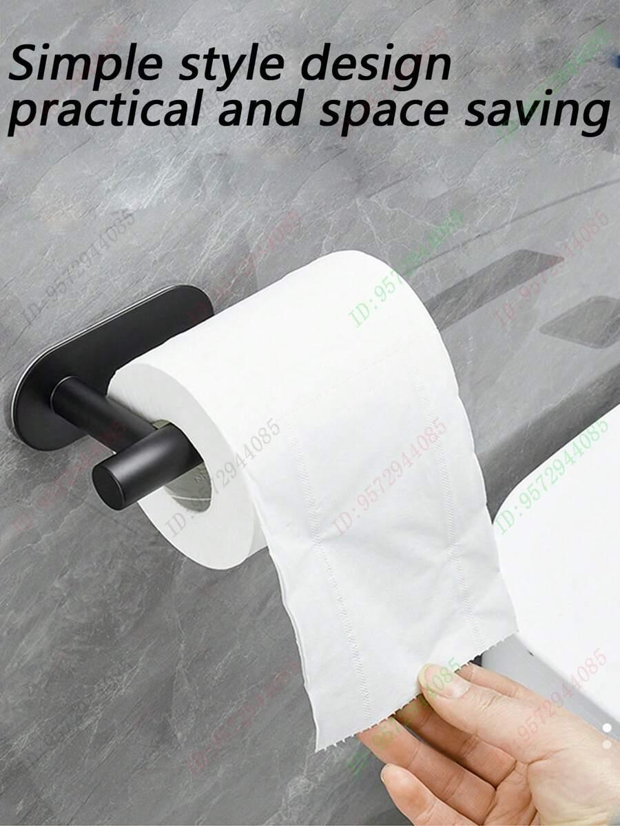 czarny uchwyt ścienny na papier toaletowy