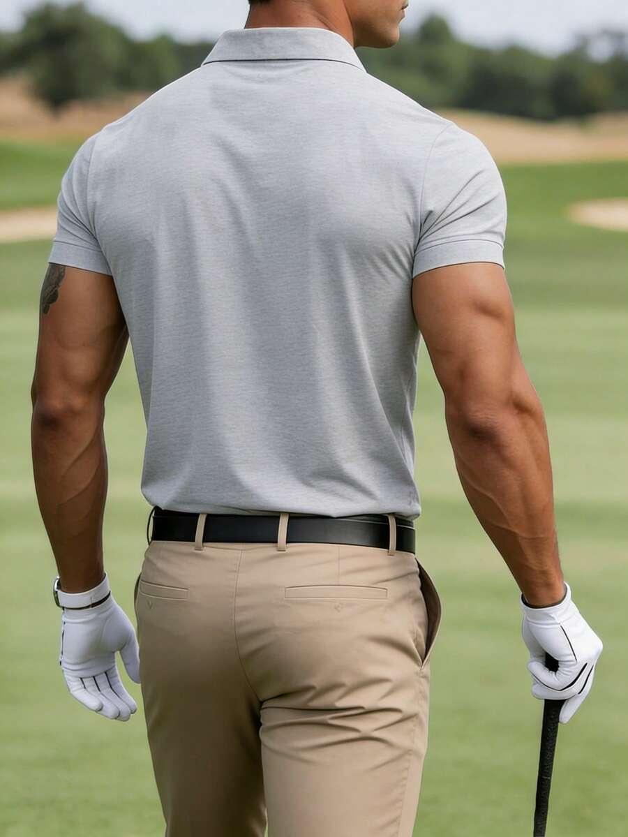 szara koszulka polo 