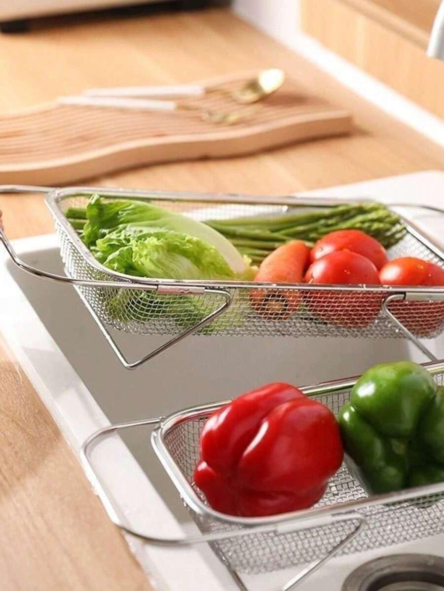srebrny durszlak stal nierdzewna