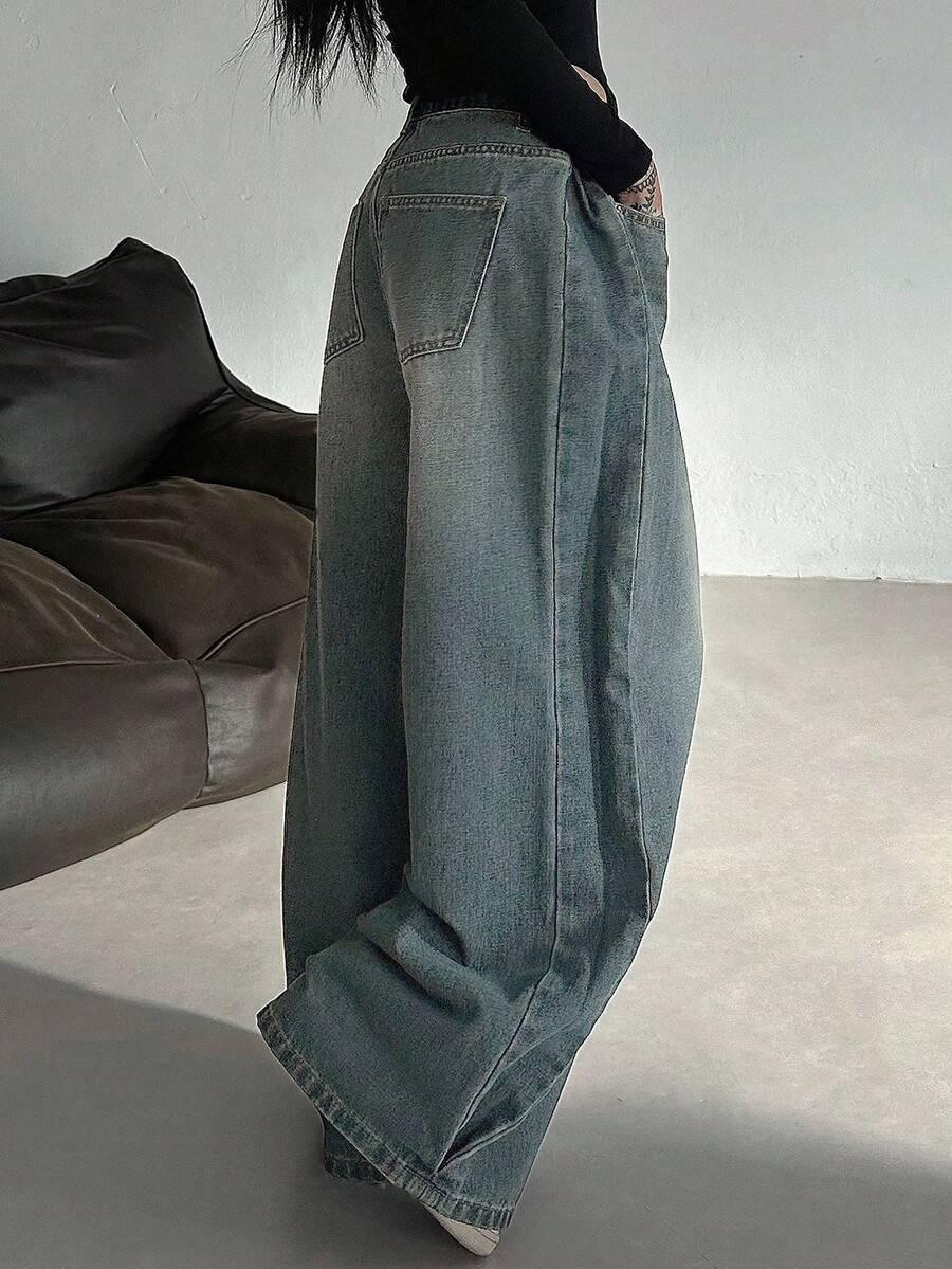SPODNIE JEANS SZEROKIE NOGAWKI