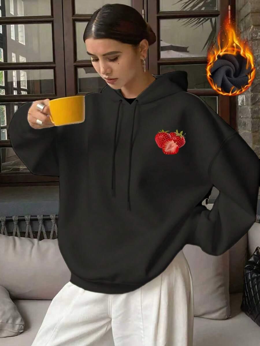 czarna bluza nadruk