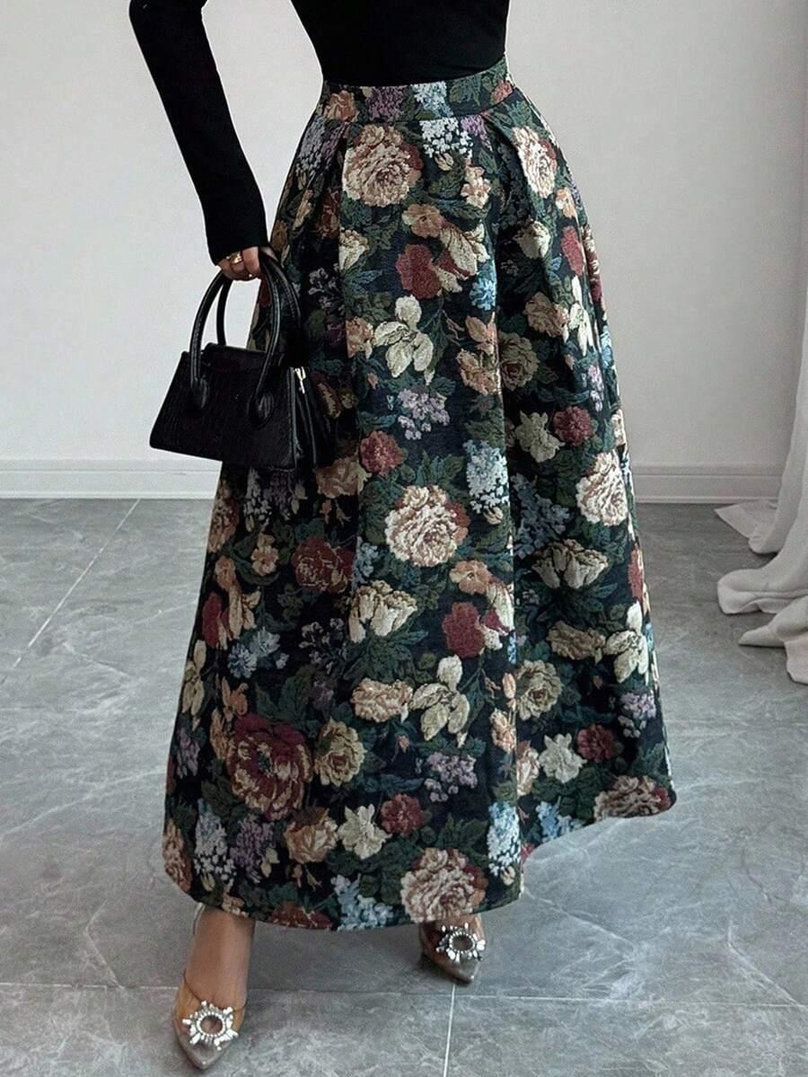 SPÓDNICA MAXI ROZKLOSZOWANA