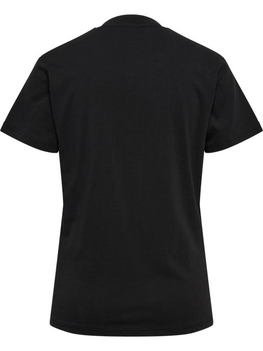 czarny klasyczny t-shirt logo kontrast