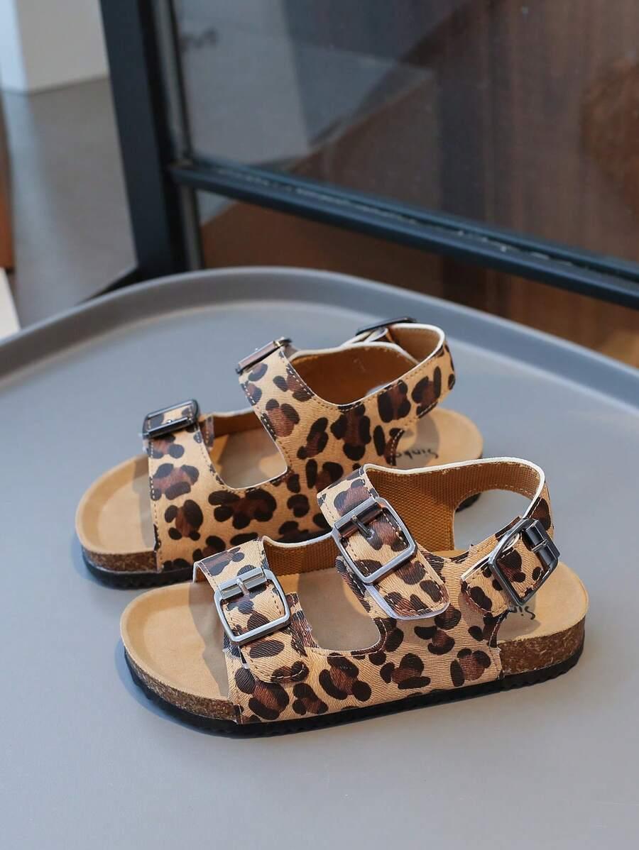 SANDAŁY ANIMAL PRINT sprzączki