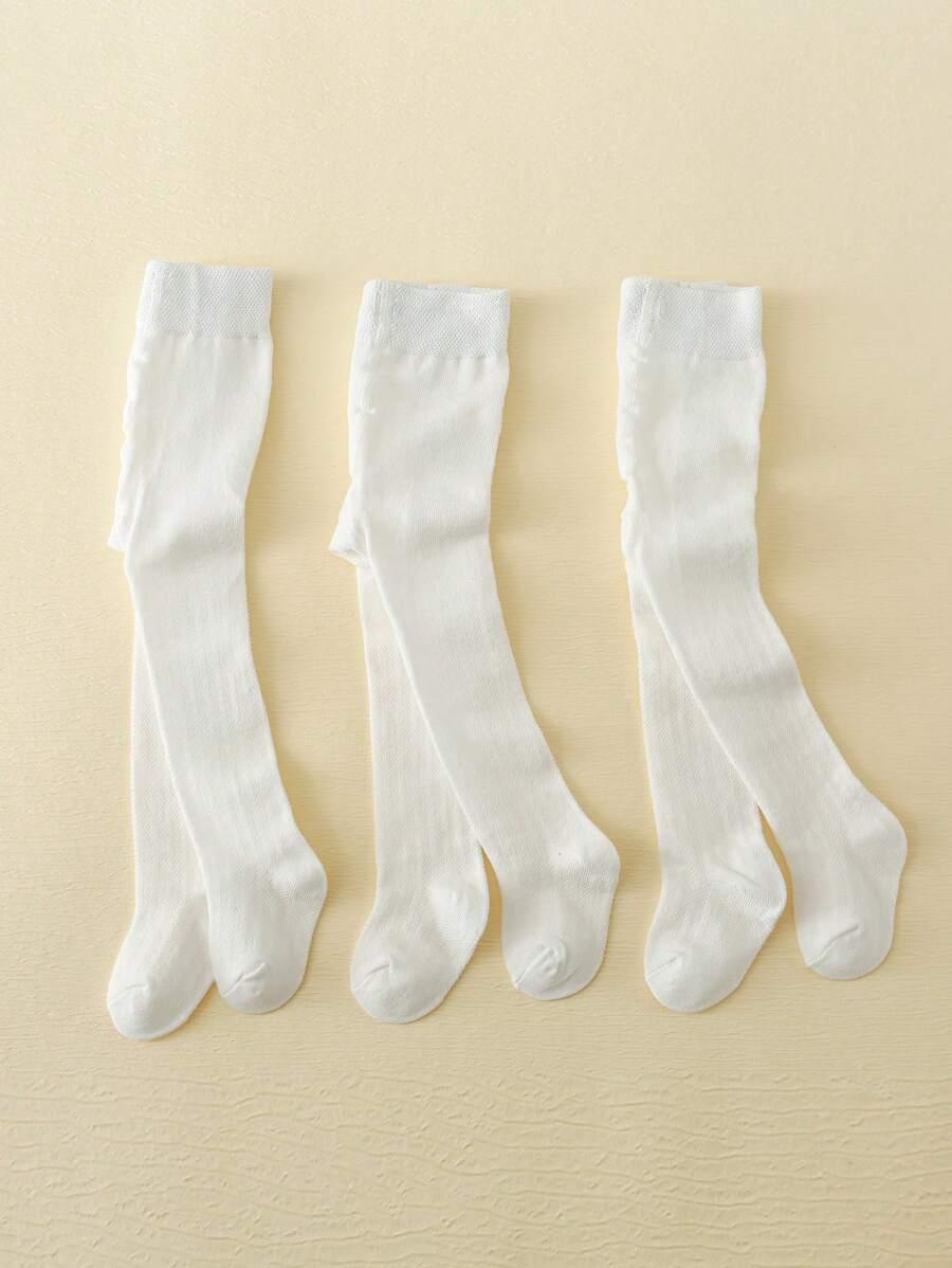 białe rajstopy 3-pack