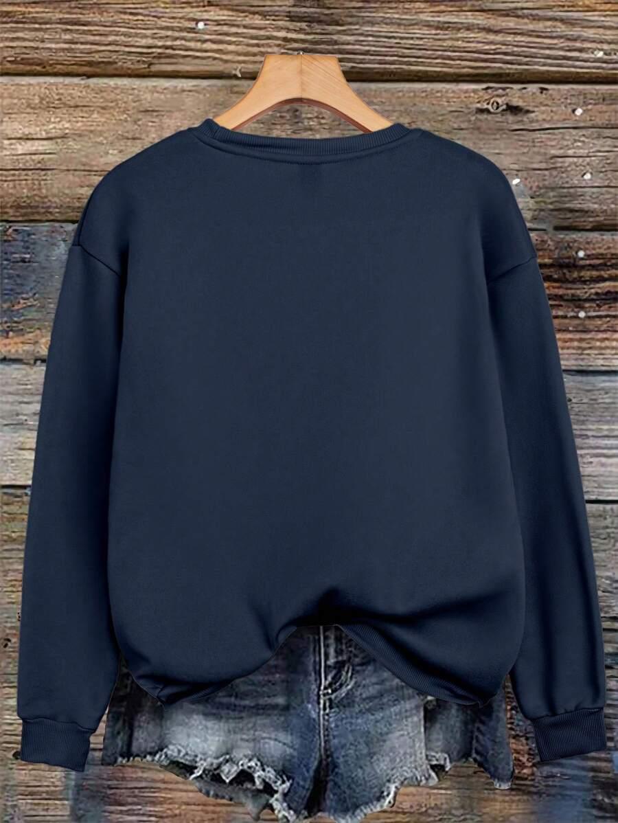 granatowa bluza kwiat 