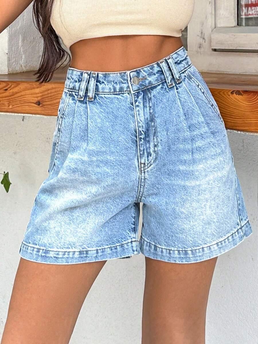 NIEBIESKIE SPODENKI JEANS