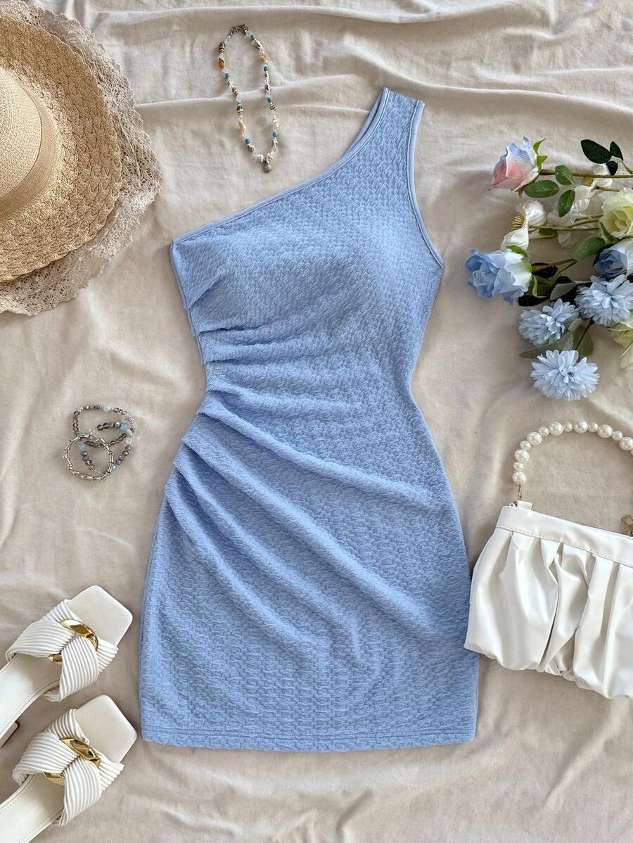 NIEBIESKA MINI SUKIENKA