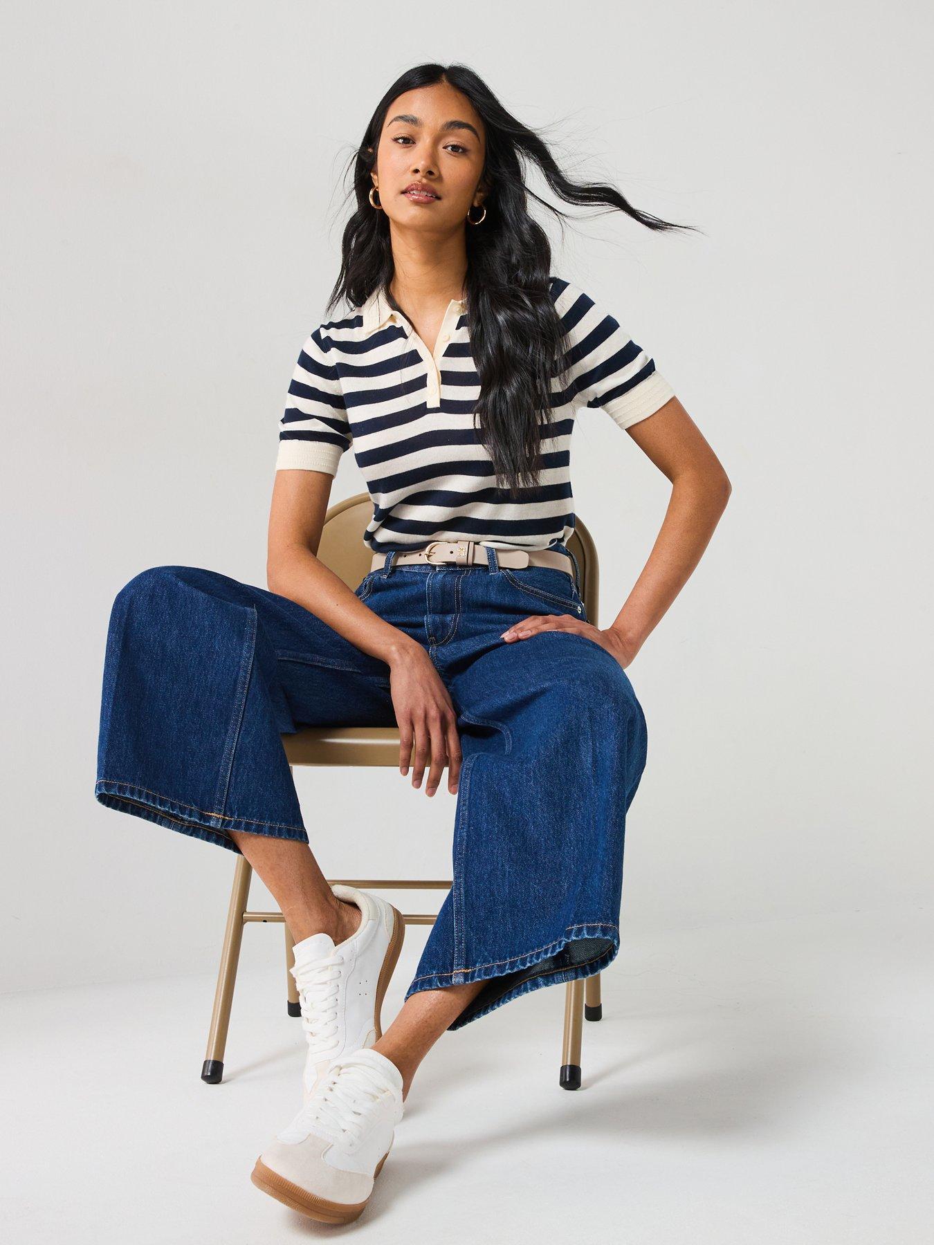 TOMMY HILFIGER JEANSY WIDE LEG WYSOKI STAN WW0WW44360